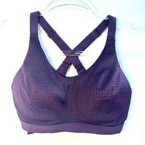 Victoria's Secret SPORT‎ Lightweight Mesh Workout Sports Bra 34D Dark Plum
